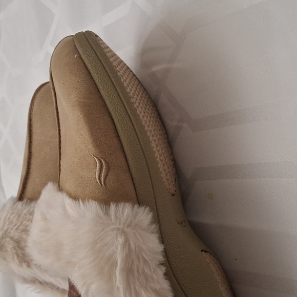 Powerstep Luxe Womens Orthotic Slippers - Taupe W6 - Picture 5 of 5